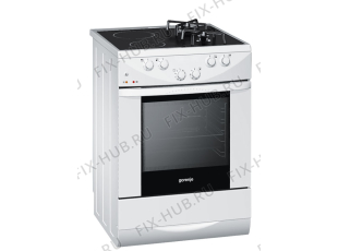 Плита (духовка) Gorenje KC7705W (198003, K44T2-244V) - Фото